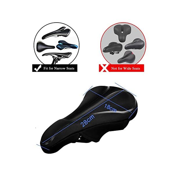 €10.99 Rixow Coprisella Bici, Copertura per Sellino Della Bicicletta  Professionale in Gel, Morbido e Confortevole Cuscino per… - bikewebshop.it