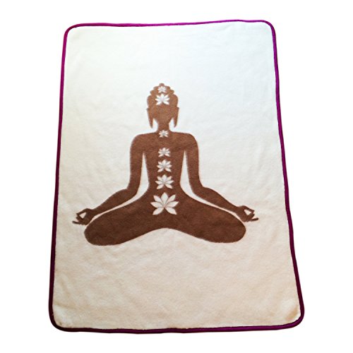 Preisvergleich Produktbild Yogadecke Meditations- und Kuscheldecke aus Merinowolle