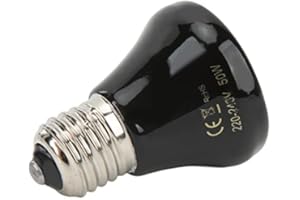 GREENSEN Mini Grzewcza na podczerwień dla Gadów, Ceramiczna Grzewcza do Ciągłego Ogrzewania Przez 24 Godziny, Naturalna podczerwień, Odpowiednia dla Jaszczurek, Gadów (50W