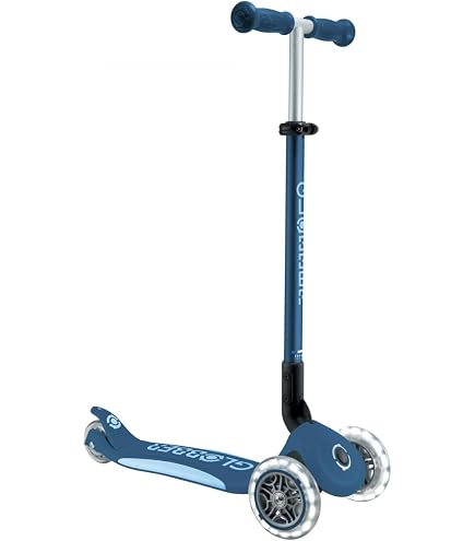Trottinette enfant 3 roues Globber Junior Foldable Lights Eco - Jeux & Jouets Trottinette enfant 3 roues Globber Junior Foldable Lights Eco - Jeux & Jouets