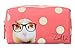Zoella Beauty Pink Spotted Guinea Pig Beauty Bag / Make Up Bag