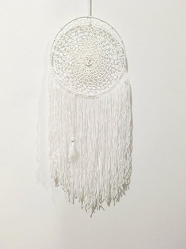 Handmade Custom Boho Chic Crochet Lace & Ribbon Dreamcatcher - Baby Nursery/Room - Bohemian Wedding Wall Decor - Birthday Baby Shower Gift
