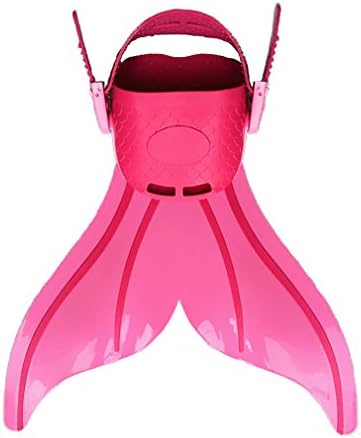 Mermaid Flippers For Swimming Kids Adjustable Lightweight Training Fins Flippers Set,Pink