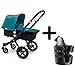 Bugaboo Cameleon3 Complete Stroller 2015, Petrol Blue/Black + Bugaboo Cup Holder by Bugaboo