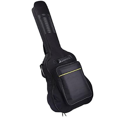 CAHAYA Housse de Guitare, Tissu Oxford Impermeable avec eponge de 5 mm, sangles reglables pour 40" Guitares (Noir)