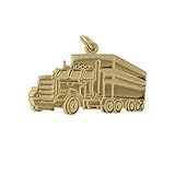 Goldanhänger LKW Sattelzug 333er Gelbgold 8 Karat Anhänger Kenwoorth 2047