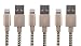 Produktbild Geflochtenes Nylon Lightning-Kabel, 180 cm [3er Pack] von Wasserstein für iPhone 7, 6s Plus, 6 Plus, 5s 5c 5, iPad Air, Air2, Pro, iPad mini, mini2, mini3, mini 4, iPad 4th Gen