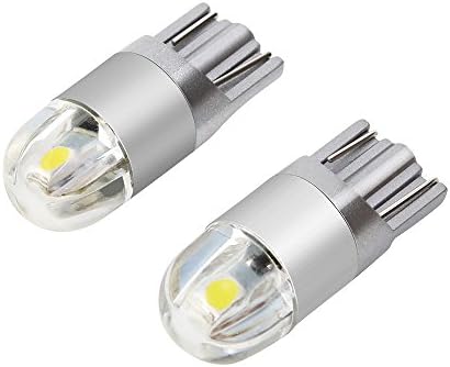 SHINFOK T10 168 194 W5W LED 3030 Chip Replacement Bulbs For Car Interior License Plate Lights Parking Lights White Blue Red DC12V (2pcs, Crystal Bule)