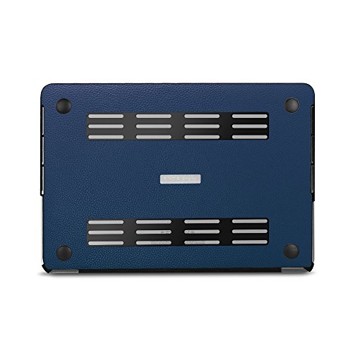 Fintie MacBook Pro 13 Retina Hülle Case – Ultra Slim Hochwertige Kunstleder Coated Hard Shell Schutzhülle Tasche für Apple MacBook Pro 13.3″ mit Retina Display A1502 / A1425 (NEUESTE VERSION, NO CD-ROM Drive) , Marineblau - 5