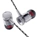 Produktbild In Ear Stere Kopfhörer, MuSheng 3,5 mm Stereo Luminous Headset Super Bass Musik Metall Kopfhörer Ohrhörer für Android / Windows / iOS (Grau)