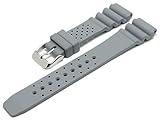Meyhofer Uhrenarmband Atlantis 18mm grau Kautschuk MyBnskb01/18mm/grau/oN - Atlantis