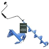 Höhenverstellbarer Eisbohrer 20cm zum Eisangeln mit...