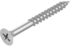 SECCARO Viti per truciolato 4 x 40 mm, in acciaio inox V2A VA A2, viti per legno con filettatura parziale, Phillips a croce/PZ, 200 pezzi