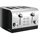 Morphy Richards 241000 Equip 4 Slice Toaster, 1700w, Black