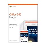 Microsoft Office 365 Hogar - Software para PC y Mac, Hasta 6 Usarios, Suscripción 1 Año