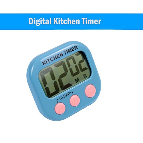 Küche Timer - Teenitor® Digital-Küche-Timer / Klassen Timer / Kochen Timer mit großem Display-Bildschirm, Laut Sounding Alarm, einziehbare Standplatz