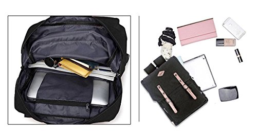 Echofon Canvas Rucksack Laptop-Tasche Computer Tasche Rucksack Daypack Sporttasche Reisetasche Wandern Bag Camping-Tasche - 4