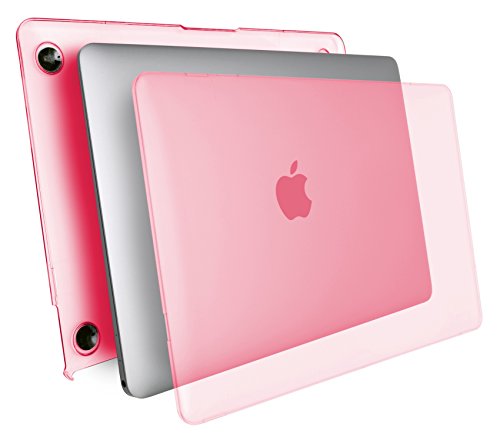 MyGadget MacBook 12 Zoll Retina *Crystal* Case Hülle – Apple Model ab 2015 (A1534) durchsichtige Plastik Tasche Mac Schutzhülle Hartschale Cover in Rosa - 3