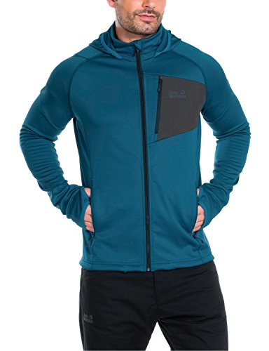 Jack Wolfskin Herren Fleece Jacke Free Me II Jacket, Moroccan Blue, XL, 1703061-1800005