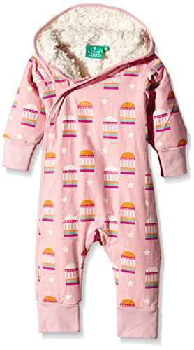 Little Green Radicals Baby-Girls Golden Bird Cages Snowsuit, Pink, 6-9 Months