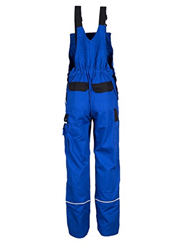 TMG® – Herren Latzhose für Mechaniker/Klempner – Royalblau - 2