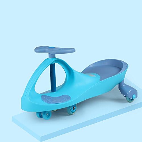Tricycle Children Toy Car Shake The Car Universal Wheel Non-toxic PP Raw Materials 3-7 Years Old Boys And Girls Car (Color : Blue)