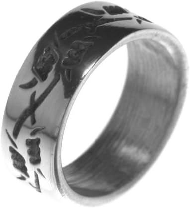 Alpaca Silver Ring Barbed Wire Control, War, Oppression