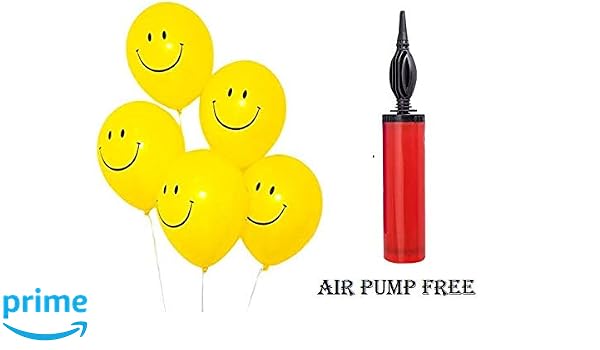 Just Rider 50 Balloons Smiley Face Emoji Latex Balloon Wedding