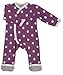 Organics For Kids Spotty Romper / Onesie - Purple, 6-12 Months