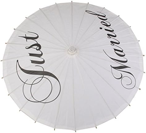 Huihuger Lovely Folding Paper Parasol Umbrella Photography Photo Prop Wedding Party Decoration Just Married