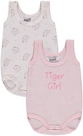 Kanz Girl's 1722953 Bodysuit, Mehrfarbig (2 Pack 8132), 12-18 Months