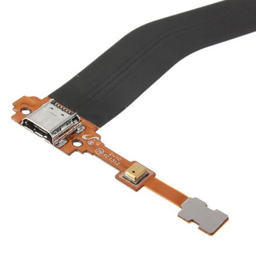 Dock Connector Ladebuchse Lade Port Mikro USB für Samsung Galaxy Tab 4 10.1 inch T530 T531 T535 inkl Flexkabel Mikrofon und Home Button Schluss vorinstalliert inkl. 2 x Schraubenzieher und Plectrum für einfachen Einbau MMOBIEL - 4