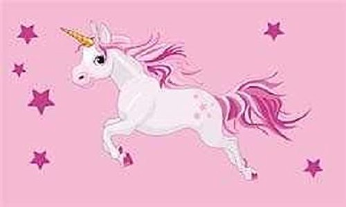 U24 Fahne Flagge Einhorn Rosa Unicorn 90 x 150 cm
