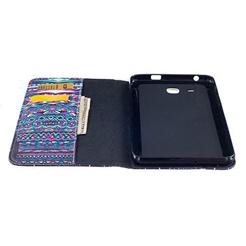 Romtronic Samsung Galaxy Tab A6 7.0 Zoll Hülle, Cute Colorful Design Flip Tasche PU Leder Abdeckung Stand Schutzhülle für Samsung Galaxy Tab A 7.0 Zoll T280 T285 + 1 x Schwarz Stylus (Design 04) - 6