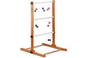 ‎UBER GAMES Uber Games Model 2021 - in Luxus Tasche - Profi Original Ladder Golf - aus massivem Hartholz, mit echte Golf-Bolas - Komplett und Perfekt - Outdoorspielzeug