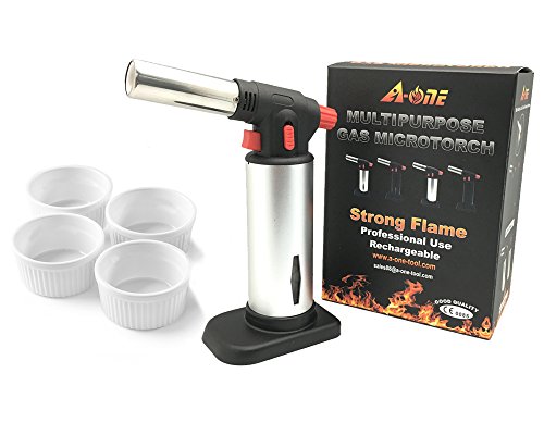 A One Kitchen Tool Creme Brulee Cooking Torch With 4 Pack Ramekin
