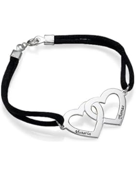 Armband mit Herze- Mit kostenloser Wunschgravur!