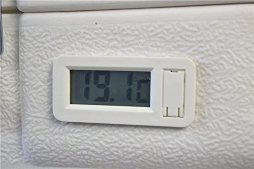 Kühlbox Eisbox Kühltasche mit Thermometer und Rollen Weiß (45 Liter ) - 4