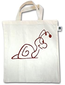 Sonstige Tiere - Schnecke - Unisize - Natural - XT500 - Jutebeutel kurzer Henkel