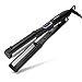 Price comparison product image WOSNN Hair Iron Hair Straightener/Curler Ceramic Hairstyle 4-in-1 Salon Kit with Digital Lcd Screen for All Types of Hair
