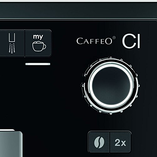 Melitta E 970-306 Kaffeevollautomat Caffeo CI One-touch Cappuccino (LCD-Display, 2 x 135 g Bean Select, 15 bar, Cappuccinatore) hochglanz silber - 9