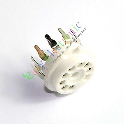 CARY4pcs 9pin PCB Ceramic Vacuum Tube Socket Valve 12ax7b 12au7 Ecc83 Ecc82 Audio
