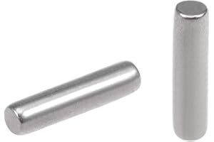 Yesallwas 100PCS 1.5mm x 6mm Dowel Pin Stainless Steel Shelf Support Pin Metal Fasten Elements Used On Precise Location (1.5mm x 6mm 100PCS)