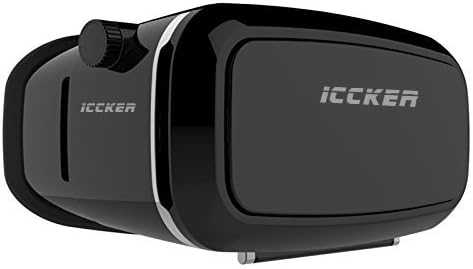 Puresky 3D VR Glasses, Virtual Reality Box with Adjustable Lens and Strap for up to 5.5" IOS Android smartphone