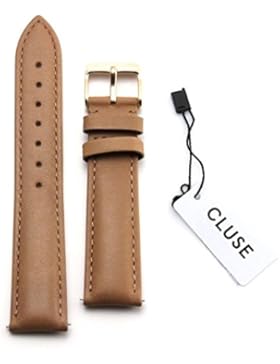 Cluse Damen Armbanduhr Zubehör Lederbänder Leder La Bohème Strap Caramel/Rose Gold mehrfarbig CLS003