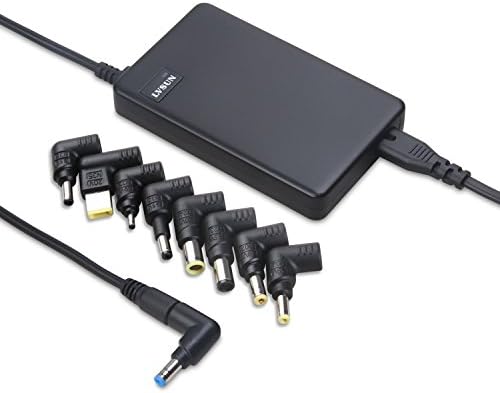 LVSUN 90W Slim Universal Laptop Charger Adapter Desktop AC Adapter Power Supply With Automatic Voltage Selection For ACER,TOSHIBA,IBM,COMPAQ,HP,LG,Dell,SAMSUNG,SONY,Lenovo,Asus Notebooks and Laptops, Additional 2 USB Ports 5V 2 x 2A for Phones and Tablets