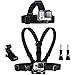 Produktbild Wealpe Chest Mount Harness Kopfband Kopfgürtel Kopfbandhalterung Kompatibel mit GoPro Hero 7, Fusion, Hero (2018), 6, 5, 4, Session, 3+, 3, 2, 1, Xiaomi Yi Kameras