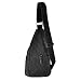 Produktbild LEORX Mens Outdoor Sport lässig Leinwand Unwucht Rucksack Schultertasche Crossbody Brust Schultertasche - Größe S (schwarz)