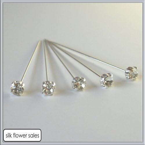 72x 1.5"[FULL BOX] diamante sparkly crystal pins for buttonholes/weddings