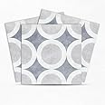 Mosaicowall DIY Peel and Stick Floor Tiles, Wall Tiles for Kitchen, Living & Dining Room | Matte Flooring Tile FST016-6 X 6 Inches (Pack of 12)